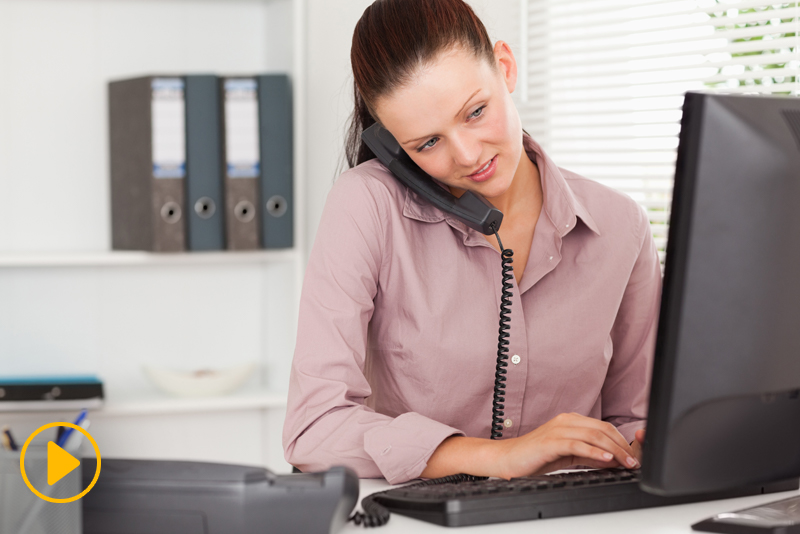 Woman at desk